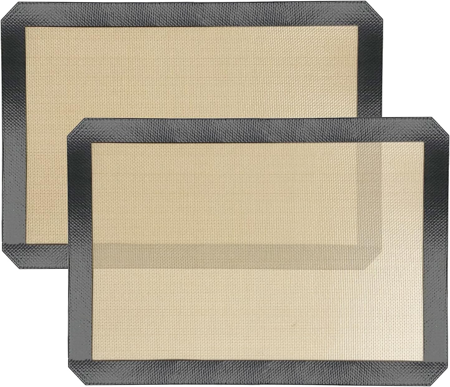 GULFSIDE Silicone Baking Mat Set 2-Piece Half Sheet 11.6x16.5 Inch
